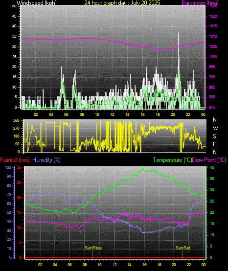 24 Hour Graph for Day 20