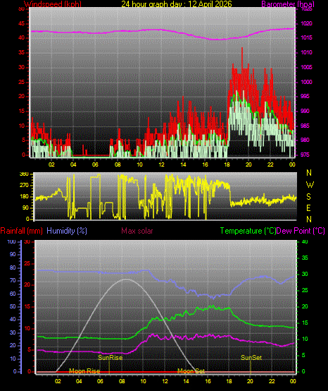 24 Hour Graph for Day 12